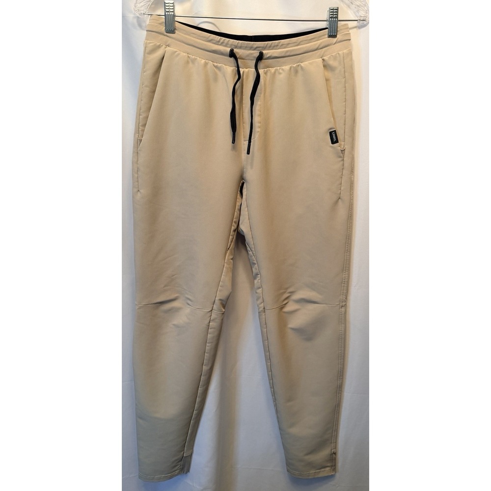 UNRL Apex Performance Joggers Men's Size Small/Medium Tan Beige Drawstring Waist